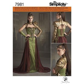 Simplicity 6–8-10–12–14 Patron de Costume Fantasy Ranger pour Patron de Couture