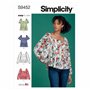 Simplicity Patron de couture S9452 Hauts pour femme