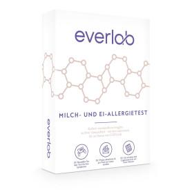 EVERLAB Test d'allergie au lait et aux œufs - Test IgE pour l'allergie au lait et aux œufs - Évaluation détaillée - Auto-test po