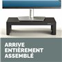 Fellowes Support d’écran Everyday Plus – Noir – 3 hauteurs réglables, Espace de Rangement – Ergonomique – pour PC, iMac, Ordinat