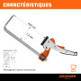 JORGENSEN Lot de 2 Serre-Joints à Cliquet pour Rail de Guidage, avec Mécanisme de Verrouillage, Force de Serrage Maximale 181 kg