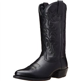LAIYUTING Bottes de cowboy vintage western pour homme en cuir vintage brodées bottes pointues bottines à plateforme tube moyen