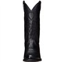 LAIYUTING Bottes de cowboy vintage western pour homme en cuir vintage brodées bottes pointues bottines à plateforme tube moyen
