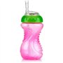 Lot de 3 tasses anti-fuite - NUBY - Paille flexible - Fille
