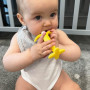 Lots de 2 anneaux de dentition - NUBY - Banane et Mais - Silicone - Des 3 mois