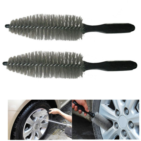 Voiture Brosse Nettoyage Puor Jantes Brosses Jantes de Voiture Brosses Nettoyage Roue de Voiture Set Pneu de VéLos avec Nettoyag