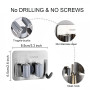 Adhésif Mop Support Avec Crochets pour Cuisine Salle de Bain Ja