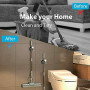SyiXute 2 Pièces Porte Balai,Acier Inoxydable Porte Balais Mural,Adhésif Mop Support Avec Crochets pour Cuisine Salle de Bain Ja
