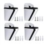 SyiXute 4 Pièces Support de Tablette en Verre