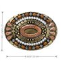 Boucle de ceinture de Bohême, boucle de ceinture de conception de cowboy occidental de style ovale de totem de pierres précieuse