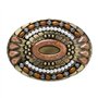 Boucle de ceinture de Bohême, boucle de ceinture de conception de cowboy occidental de style ovale de totem de pierres précieuse