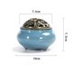 Brûleur d'encens en Céramique,Biluer 1PCS Brûleur D'encens Encensoir à Charbon en Porcelaine avec Porte-Bâtons D'encens en Caleb