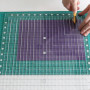 Règle de quilting à carreaux carrés, règle acrylique matelassée en patchwork multifonctionnel pour couper le tissu, faire du pat