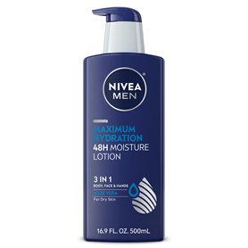 NIVEA Men Maximum Hydration 3 in 1 Nourishing Lotion 16.9 Fluid Ounce by Nivea Men