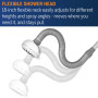 Waterpik PowerPulse Pommeau de douche flexible réglable pour toutes les hauteurs Chromé 7 modes XPP-703E