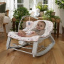 INGENUITY Transat bébé bascule évolutif 3-en-1 Keep Cozy -Burst- 3 Positions: arche avec jouets peluches amovible, jusqu'a 18 kg