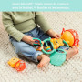 DISNEY BABY -WINNIE- Coffret cadeau de naissance bébé, 5 jouets dont 1 de dentition Winnie et O ball, hochet et attache poussett