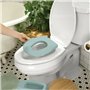 INGENUITY Mini Toilette enfant avec Réducteur de Toilette inclus, Chasse d'eau musicale et rangement lingette intégré Vert