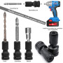 BLUESEABUY 2 Pièces Adaptateurs de Douille 1/2" Carré à 1/4" Adaptateur Impact Cle a Choc Convertisseur de Libération Rapide pou