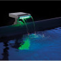 Intex 28090E - Cascade hydroélectrique innovante à 3 LED multicolores - Pour piscine hors sol - Blanc