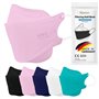 TubeRoo FFP2 Lot de 5 masques roses en forme de poisson - Fabriqué en Allemagne - Certifié CE - Boucles d'oreilles souples - Ban