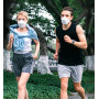 TubeRoo FFP2 Lot de 5 masques avec valve, en forme de poisson, grande tête, expédié depuis l'Allemagne, masque anti-poussière av