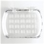 iDesign iDesign Basic Porte-Savon, Support à Savon en Plastique Avec deux Ventouses Puissantes, Transparent