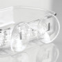 iDesign iDesign Basic Porte-Savon, Support à Savon en Plastique Avec deux Ventouses Puissantes, Transparent