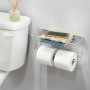 iDesign Classico porte essuie tout mural, derouleur sopalin en métal avec socle, aussi utilsable comme support papier toilette, 