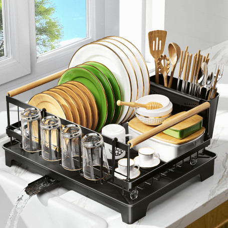 NIBSHOOM Egoutoire Vaisselle Cuisine Noir