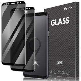 Vsjnk Verre trempé Compatible avec Samsung Galaxy S9+ / S9 Plus Anti-Espion Protection D'écran