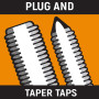 GEARWRENCH Jeu de tarauds et filières à cliquet 42 pièces, métriques - 3886