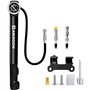 AMZOON Pompe à Vélo Pompe a Velo avec Manometre Tuyau Rallongé Mini Pompe Vélo Adapté pour Schrader et Presta Valve Pompe Velo a