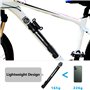 AMZOON Pompe à Vélo Pompe a Velo avec Manometre Tuyau Rallongé Mini Pompe Vélo Adapté pour Schrader et Presta Valve Pompe Velo a