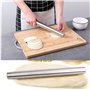 Jicyor 2pcs Pâte à Pâtisserie Métal Antiadhésif Parfait L'outil de Rouleau de Pât