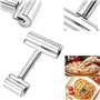 Acier Inoxydable Rouleau à Pâtisserie Rolling, Jicyor 2pcs Pâte à Pâtisserie Métal Antiadhésif Parfait L'outil de Rouleau de Pât