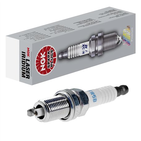 NGK Bougie d'allumage 4095 Électrode centrale à l'iridium 1-électrode de masse Antiparasitage 5kOhm avec siège à garniture plate