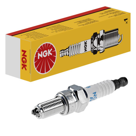 NGK Bougie d'allumage 4374 Électrode centrale en nickel 2-électrodes de masse Antiparasitage 5kOhm avec siège à garniture plate