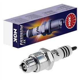 NGK Bougie d'allumage 6692 Raccord-SAE avec vis Électrode centrale à l'iridium 1-électrode de masse Antiparasitage 5kOhm avec si