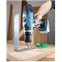 Perceuse à percussion 18V (2x1,3 Ah) dans coffret avec accessoires - MAKITA HP457DWEX4