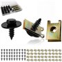 ANBOO 80 Pièces U-Clip Et De Vis De Fixation Clips De Carrosserie Universels