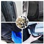 ANBOO 80 Pièces U-Clip Et De Vis De Fixation Clips De Carrosserie Universels, Agrafes Voiture Et Vis Métal, Clips De Fixation Au