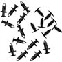 240 Pièces Rivet Plastique Clips Voiture, 6 Taille Clips de Retenue de Voiture Fixations, Vis Plastique Universelles pour Fixer 