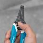 KLEIN TOOLS - Pince à dénuder et coupe-fil Kurve, pour fil 8-18 AWG solide et 10-20 AWG fil toronné Klein Tools K11095 bleu/blan