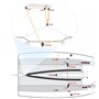 Bateau de dériveur Harken & Yachting - Taquet de Came à roulement à Billes Cam-Matic - Hauteur: 30mm - Largeur: 32mm