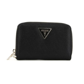 GUESS Laurel SLG Medium Double Zip Wallet M Black