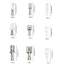 2.8mm 4.8mm 6.3mm Fil Terminal À Sertir Bloc De Borne avec Isolation Manches