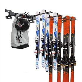 ANTOPY Support de Rangement de Ski Support de Snowboard Support Mural Support Mural de Ski en métal résistant pouvant contenir j