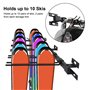 ANTOPY Support de Rangement de Ski Support de Snowboard Support Mural Support Mural de Ski en métal résistant pouvant contenir j