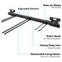 ANTOPY Support de Rangement de Ski Support de Snowboard Support Mural Support Mural de Ski en métal résistant pouvant contenir j